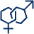 Gender Male Female Icon from Cyber Duotone - Free Set