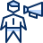 Business Male Megaphone icon - Free transparent PNG, SVG. No Sign up needed.