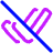 Check Double Read Done Remove Icon from Plump Neon Set