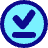 Check Download Done Circle Offline Icon from Plump Pop Set