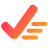 Check Sweep Clear Content Icon from Plump Gradient Set