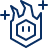 Monster Fire Icon from Cyber Line Set