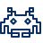 Space Invader Enemy 1 Icon from Cyber Line Set