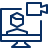 Video Meeting Computer Icon from Cyber Line Set