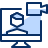 Video Meeting Computer Icon from Cyber Duotone Set