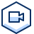Video Meeting Hexagon Icon from Cyber Duotone Set