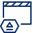 Clapboard Eject Icon from Cyber Line Set