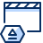 Clapboard Eject Icon from Cyber Duotone Set