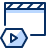 Clapboard Play Icon from Cyber Duotone Set