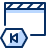 Clapboard Previous Icon from Cyber Duotone Set
