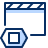 Clapboard Stop Icon from Cyber Duotone Set
