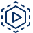 Play Button Icon from Cyber Line Set