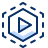 Play Button Icon from Cyber Duotone Set