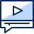 Video Bubble Share Icon from Cyber Duotone Set