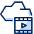Video Cloud Icon from Cyber Duotone Set