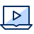 Video Laptop Icon from Cyber Duotone Set
