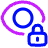 Visibility Lock Icon from Plump Neon Set