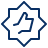 Badge Thumb UP 2 Icon from Cyber Line Set