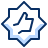 Badge Thumb UP 2 Icon from Cyber Duotone Set