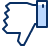 Facebook Dislike Icon from Cyber Duotone Set