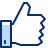 Facebook Like Icon from Cyber Duotone Set