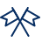 Flag Double Icon from Cyber Line Set