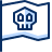 Flag Skull Icon from Cyber Duotone Set