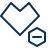Heart Decrease Icon from Cyber Line Set
