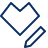 Heart Edit Icon from Cyber Line Set