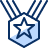 Medal Star 1 Icon from Cyber Duotone Set