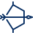 Bow Arrow Icon from Cyber Duotone Set