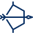Bow Arrow Icon from Cyber Line Set