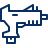 Gun Uzi Icon from Cyber Line Set