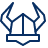 Helmet Viking Icon from Cyber Line Set