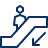 Escalator Down Icon from Cyber Line Set