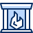 Fireplace Icon from Cyber Duotone Set