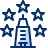 Five Stars Hotel Icon from Cyber Duotone Set