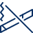 Smoke Free Area Icon from Cyber Line Set