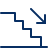 Staircase Down 2 Icon from Cyber Line Set