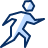 Walking Sign Icon from Cyber Duotone Set