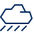 Cloud Rain 1 Icon from Cyber Line Set
