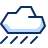 Cloud Rain 1 Icon from Cyber Duotone Set