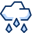 Cloud Rain 2 Icon from Cyber Duotone Set