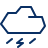 Cloud Rain Storm Icon from Cyber Line Set