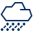Cloud Snow Hail Icon from Cyber Line Set