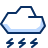 Cloud Storm 2 Icon from Cyber Duotone Set