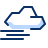 Cloud Wind 1 Icon from Cyber Duotone Set