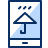 Mobile Rain Umbrella Icon from Cyber Duotone Set