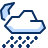 Night Snow Hail Icon from Cyber Duotone Set