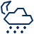 Night Snow Icon from Cyber Line Set